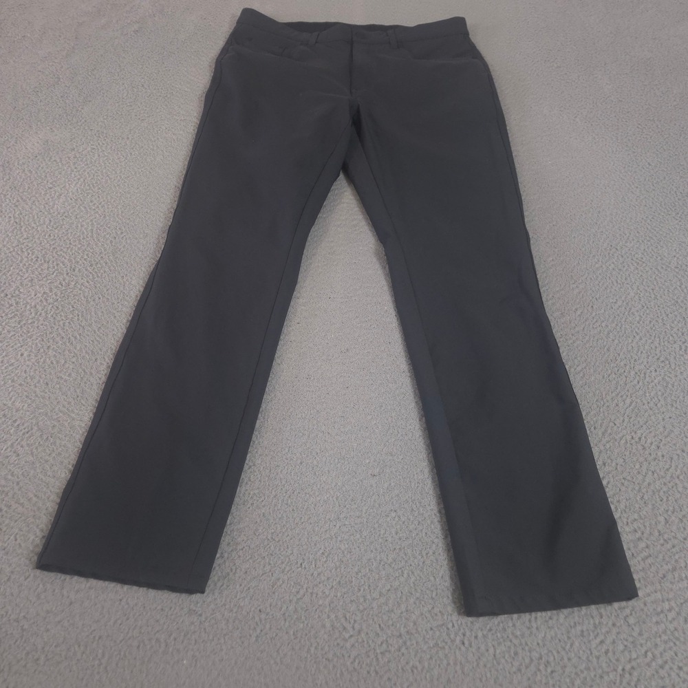 Greg Norman Pants Mens 34x32 Black 5-Pocket Stretch Performance Golf Straight